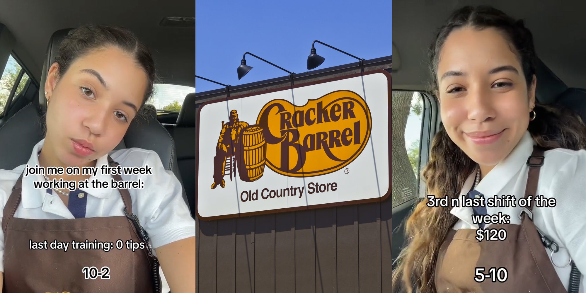 Cracker Barrel Server Shows Her Tip Earnings On Her First Week