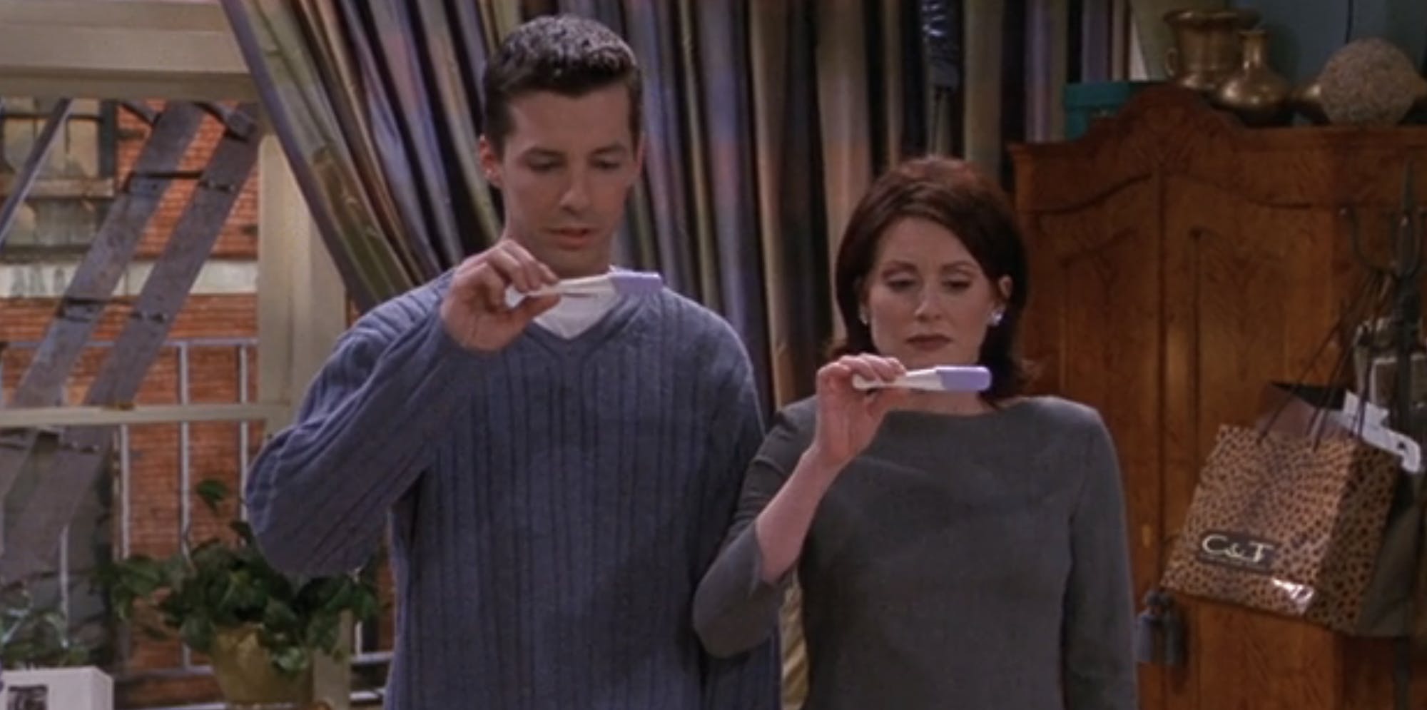 Jack and Karen in the TV show Will & Grace.