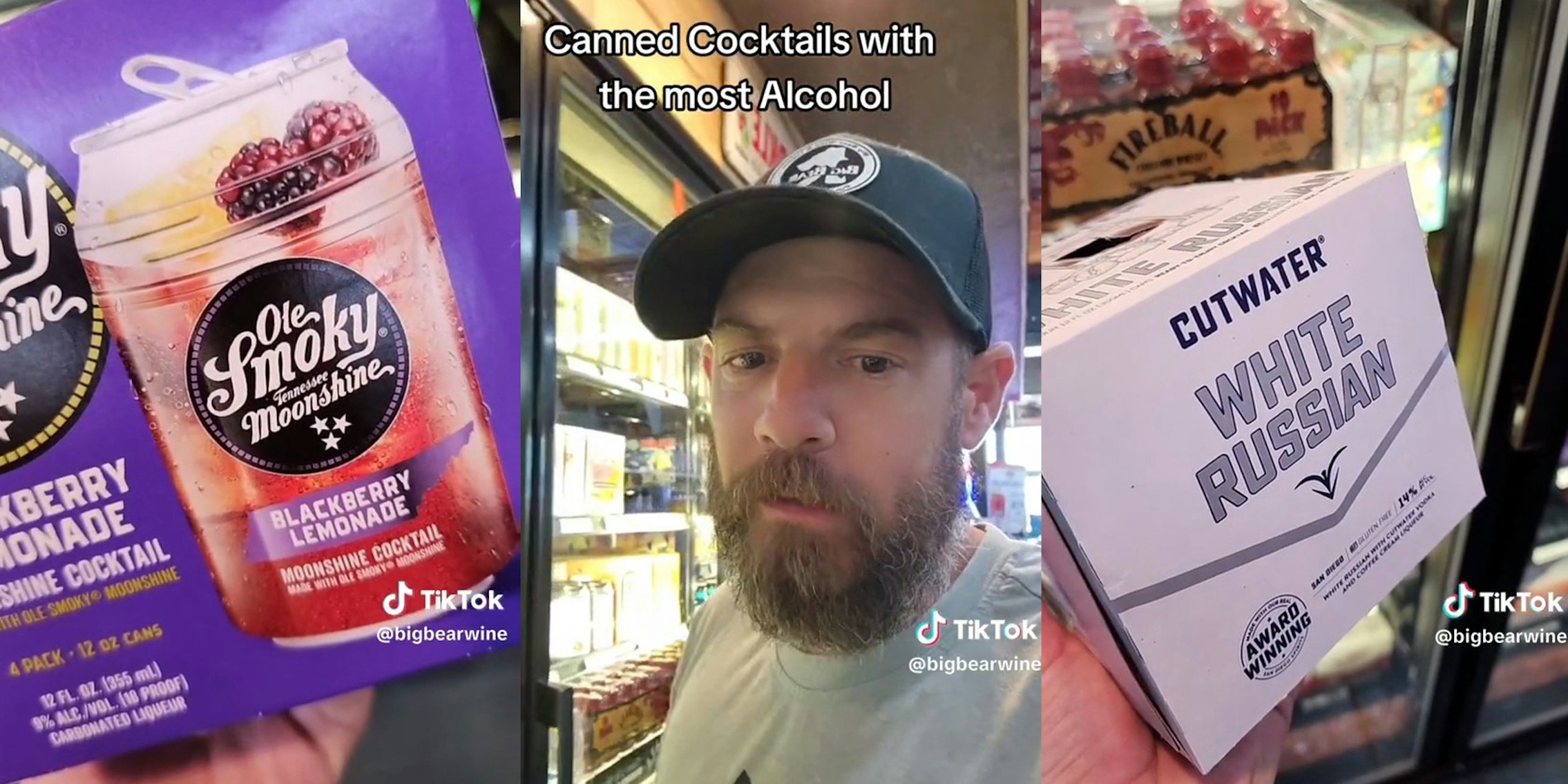 Liquor store owner shows the 5 canned cocktails with the most alcohol