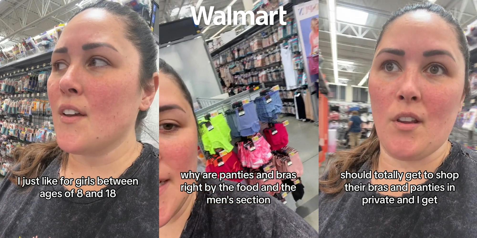Customer Slams Walmart for Putting Girls' Bras Near Men's Section