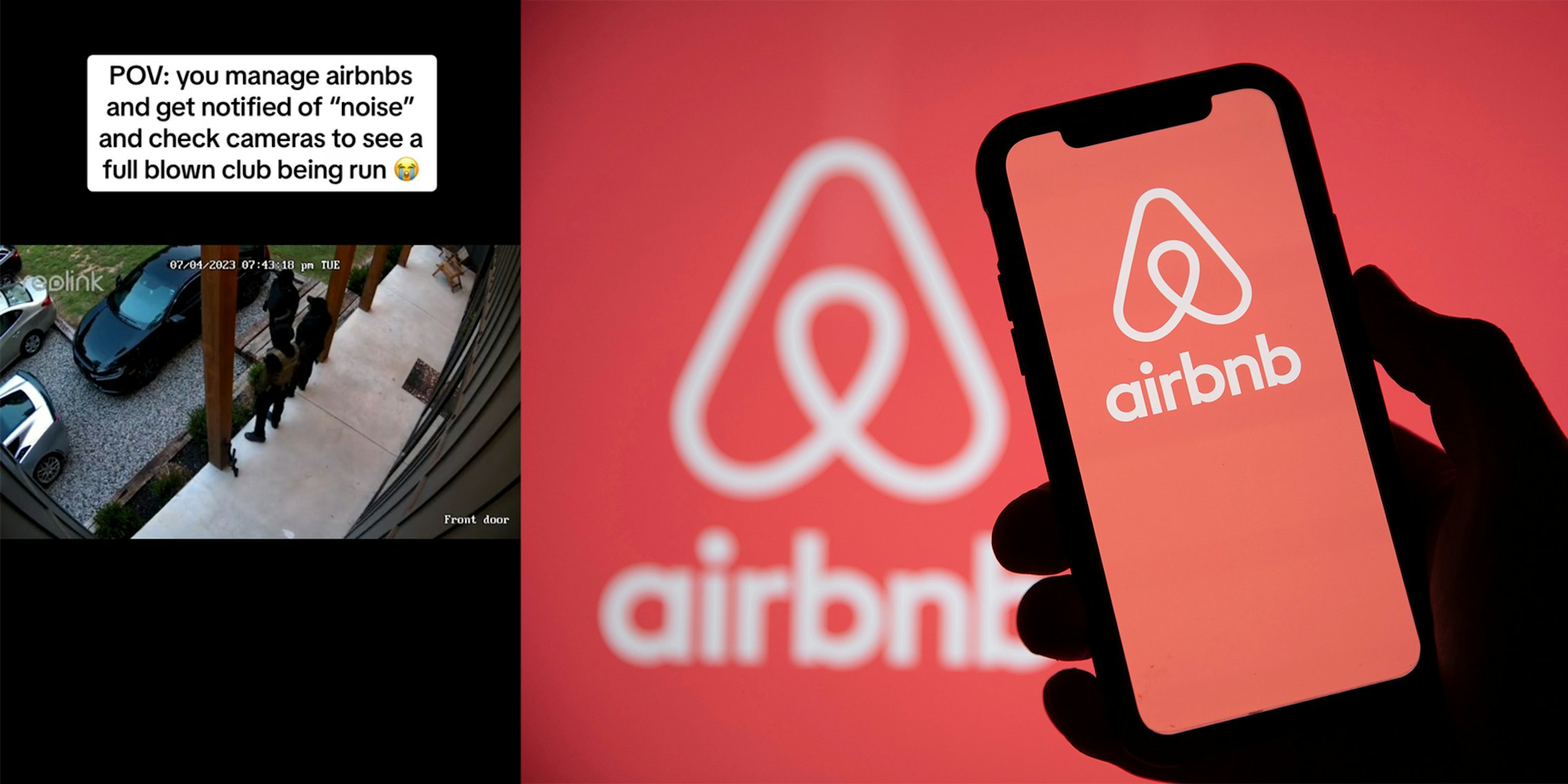 Airbnb host catches guests hosting club.