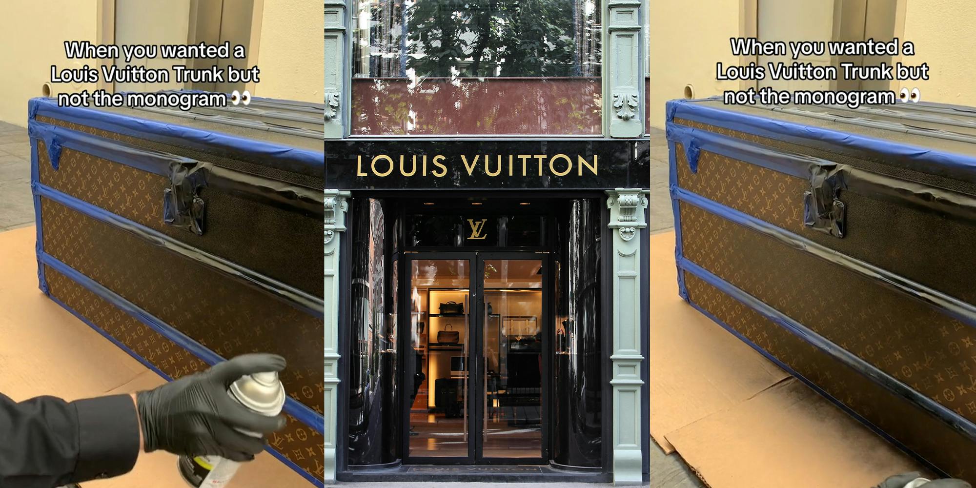 Louis Vuitton Trash Bag in Use with Contents