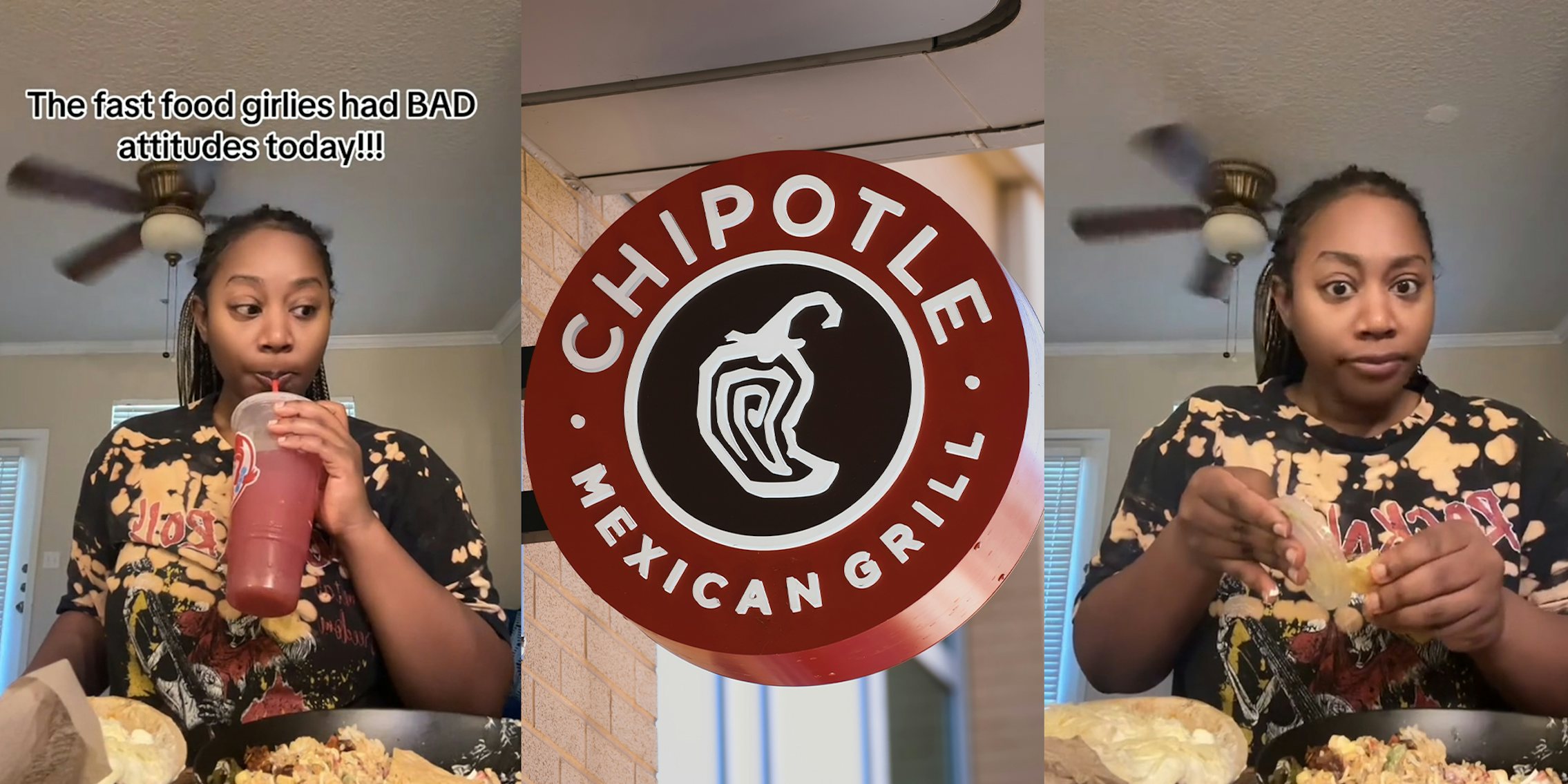 Chipotle customer asks for 2 viniagrette. The worker said 'that's not a priority'