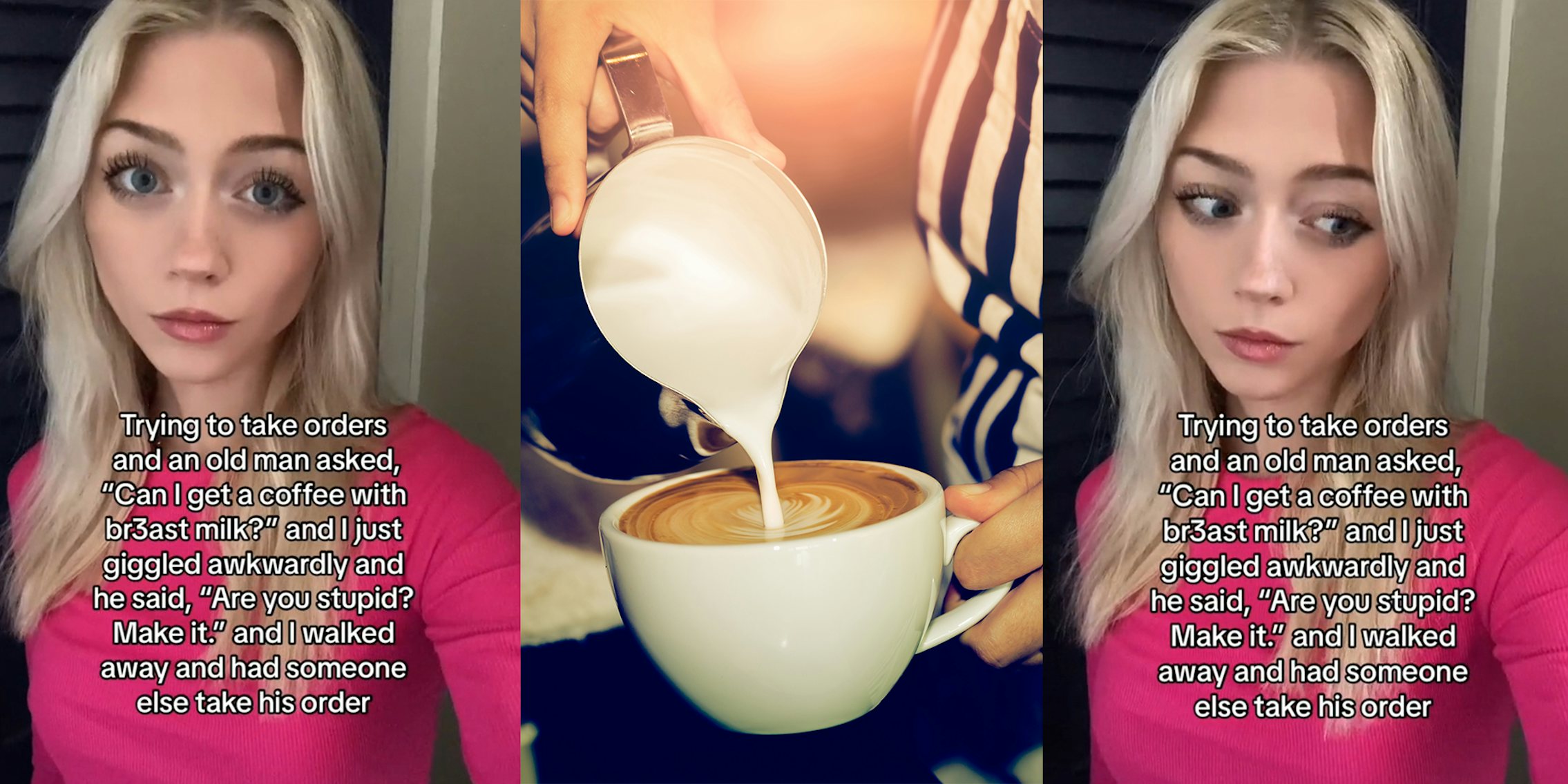 Barista says male customer asked for drink to be made with ‘breast milk.’