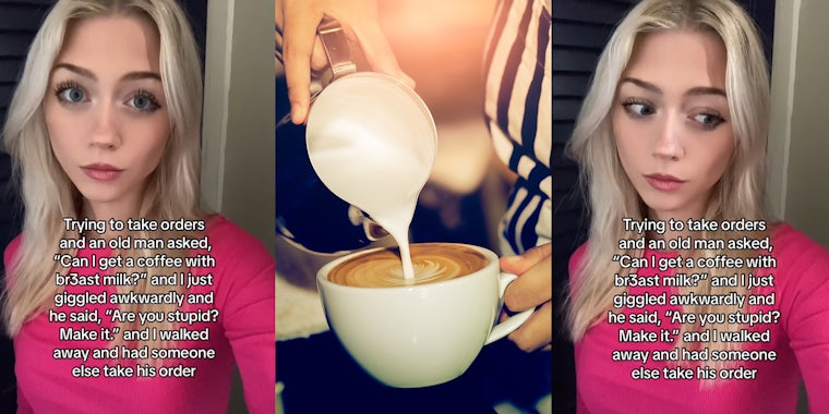 Barista says male customer asked for drink to be made with ‘breast milk.’