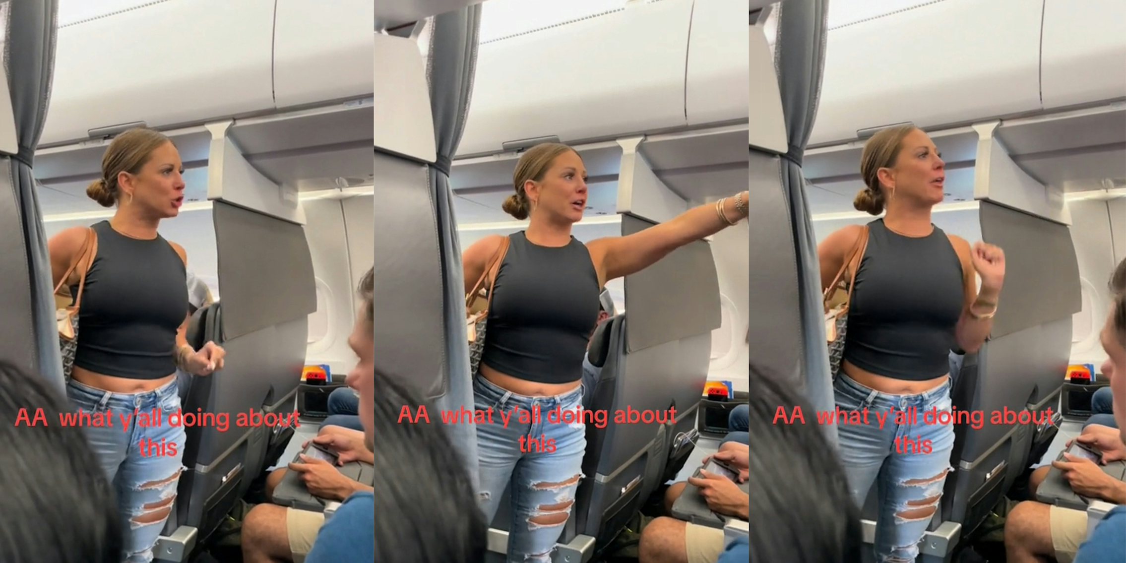 Drunk woman hallucinating on plane exits before takeoff