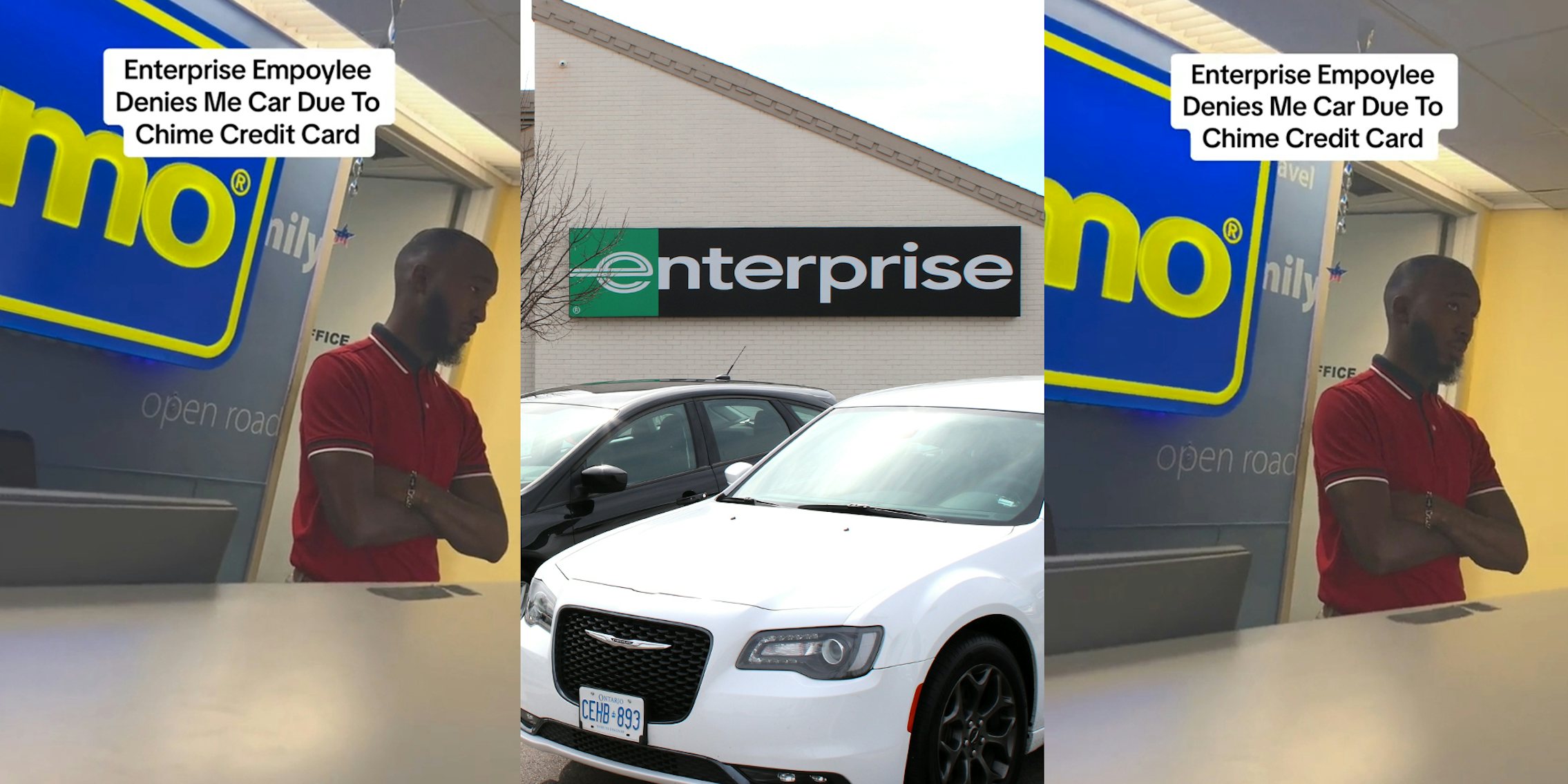 Enterprise Rent-A-Car worker who denied customer a rental because she tried to pay with Chime card