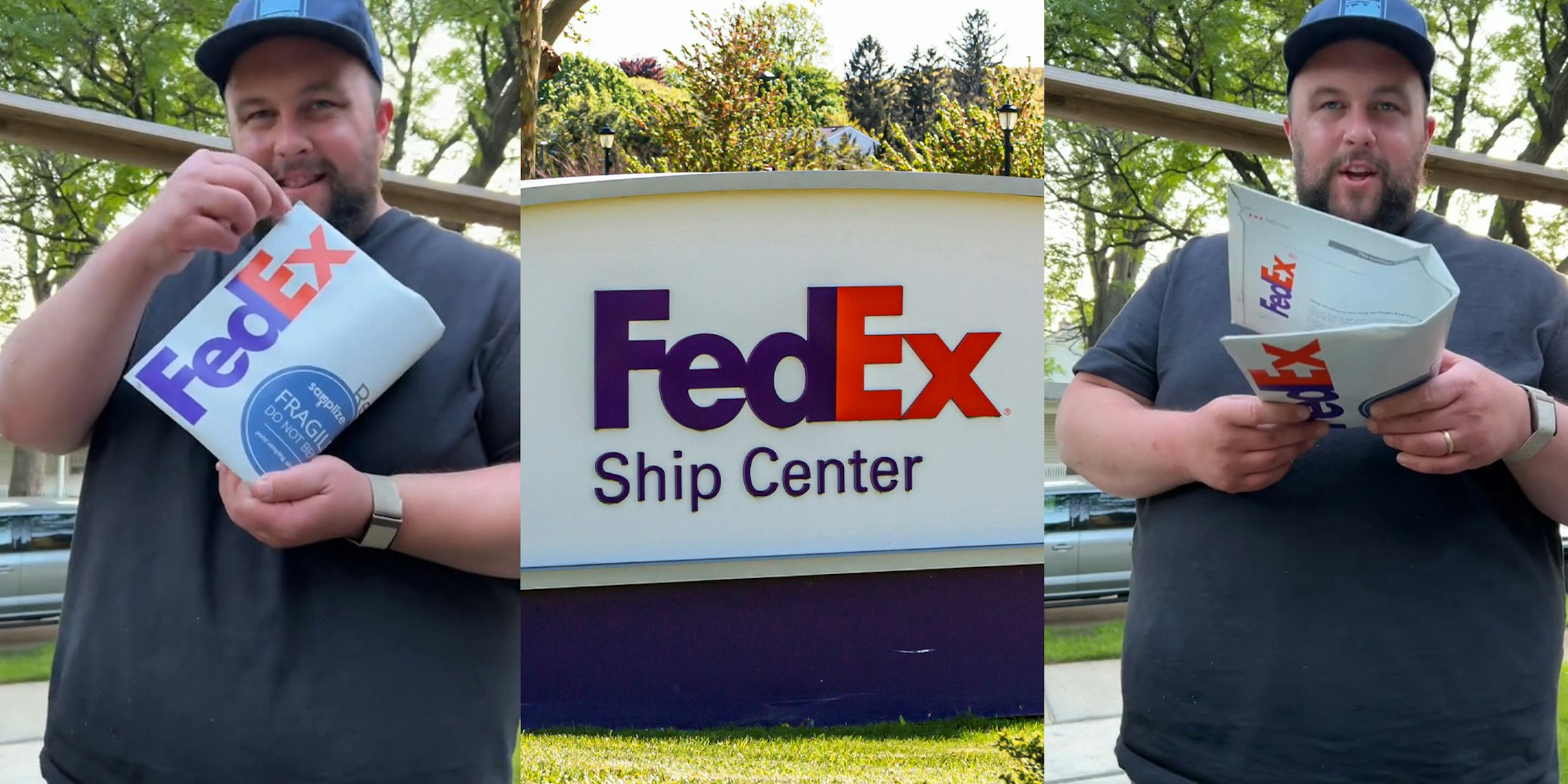 Customer slams FedEx for ruining package that specifically said 'do not bend'
