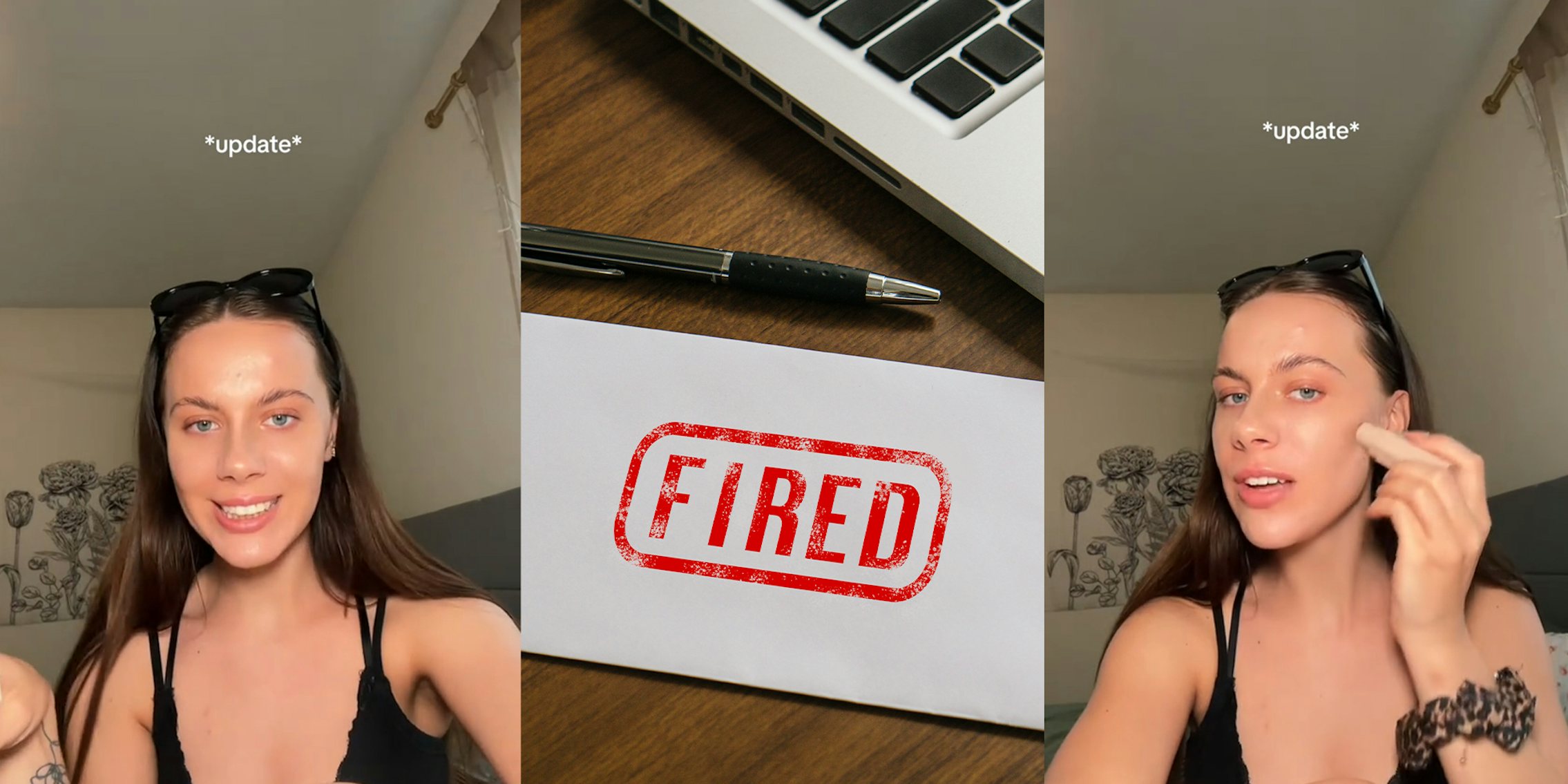 worker's boss assures her she's not fired then removes her from the schedule completely