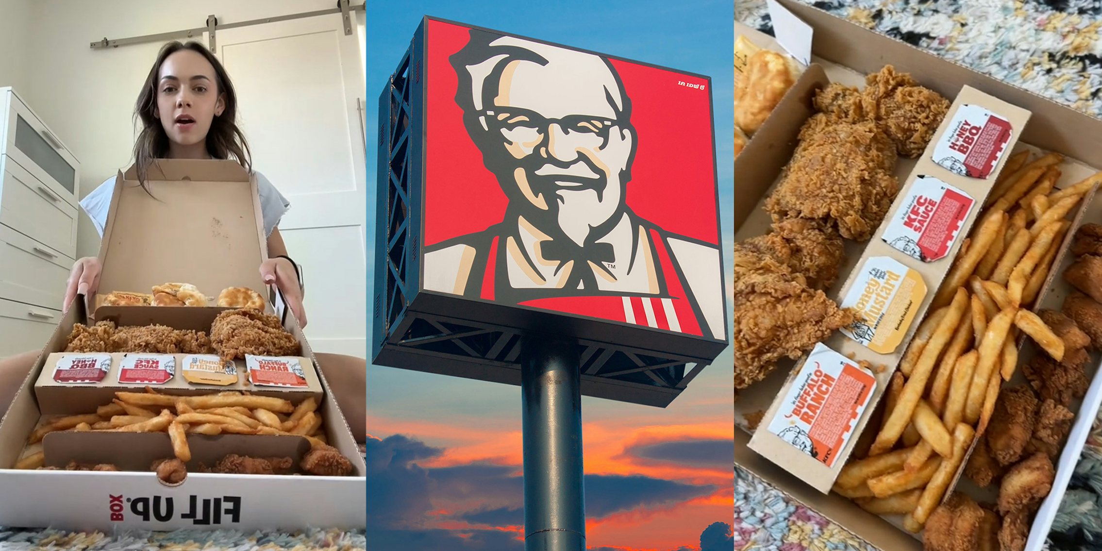 customer recommends $20 KFC fill up box
