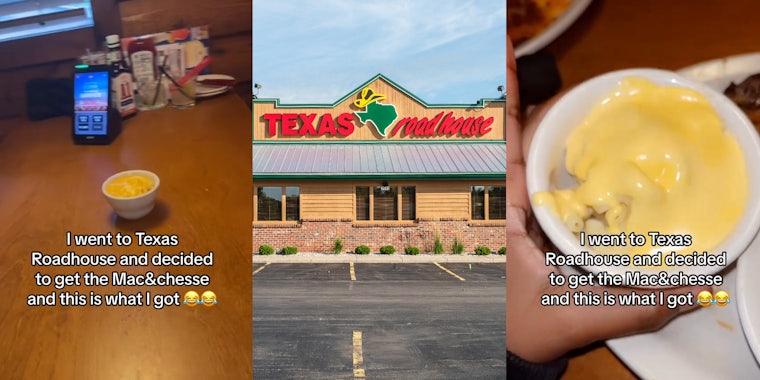 Texas Roadhouse customer gets served unmixed mac & cheese