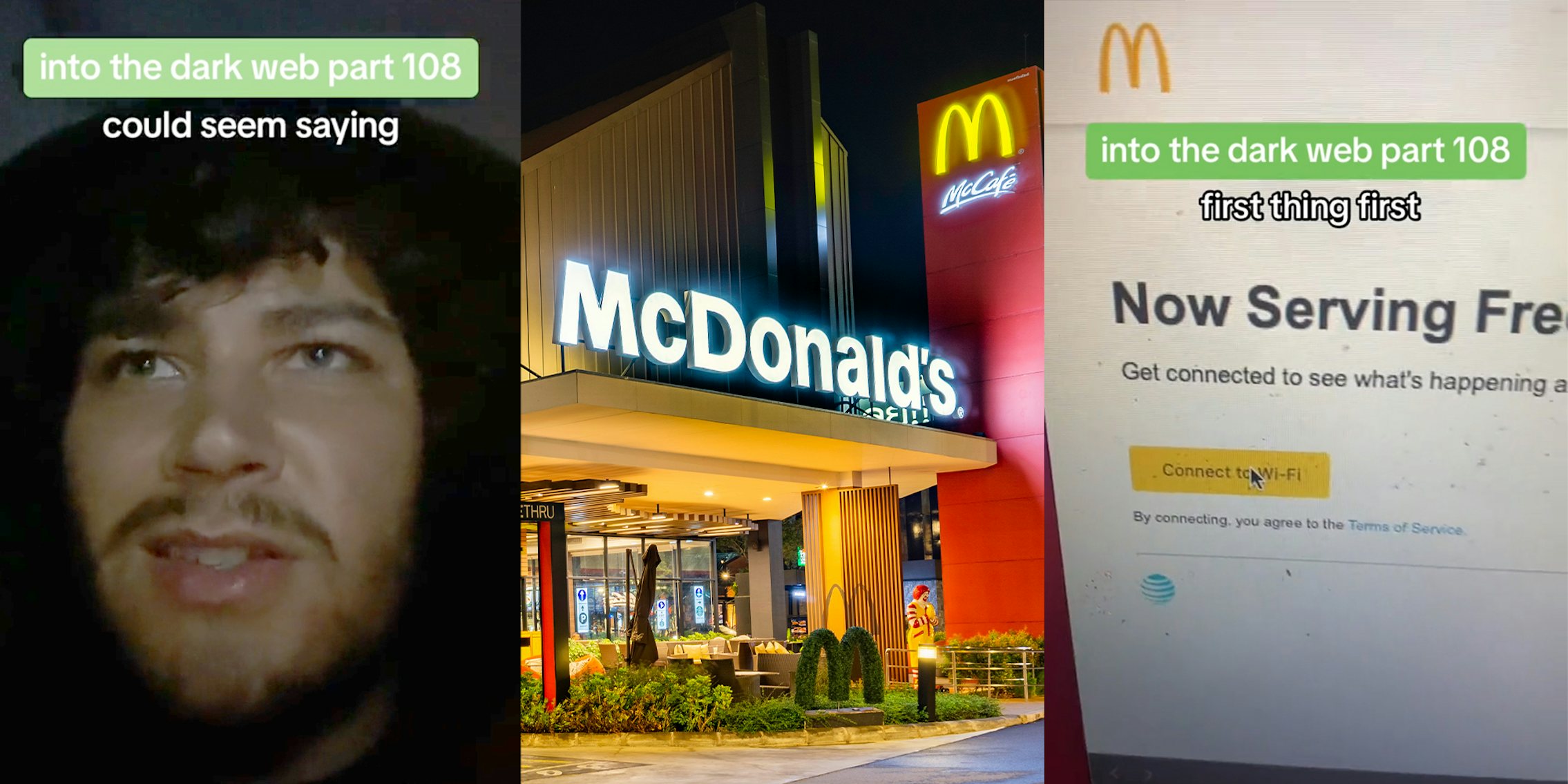 McDonald's customer surfs dark web while ordering 10-piece on McDonald's Wi-Fi