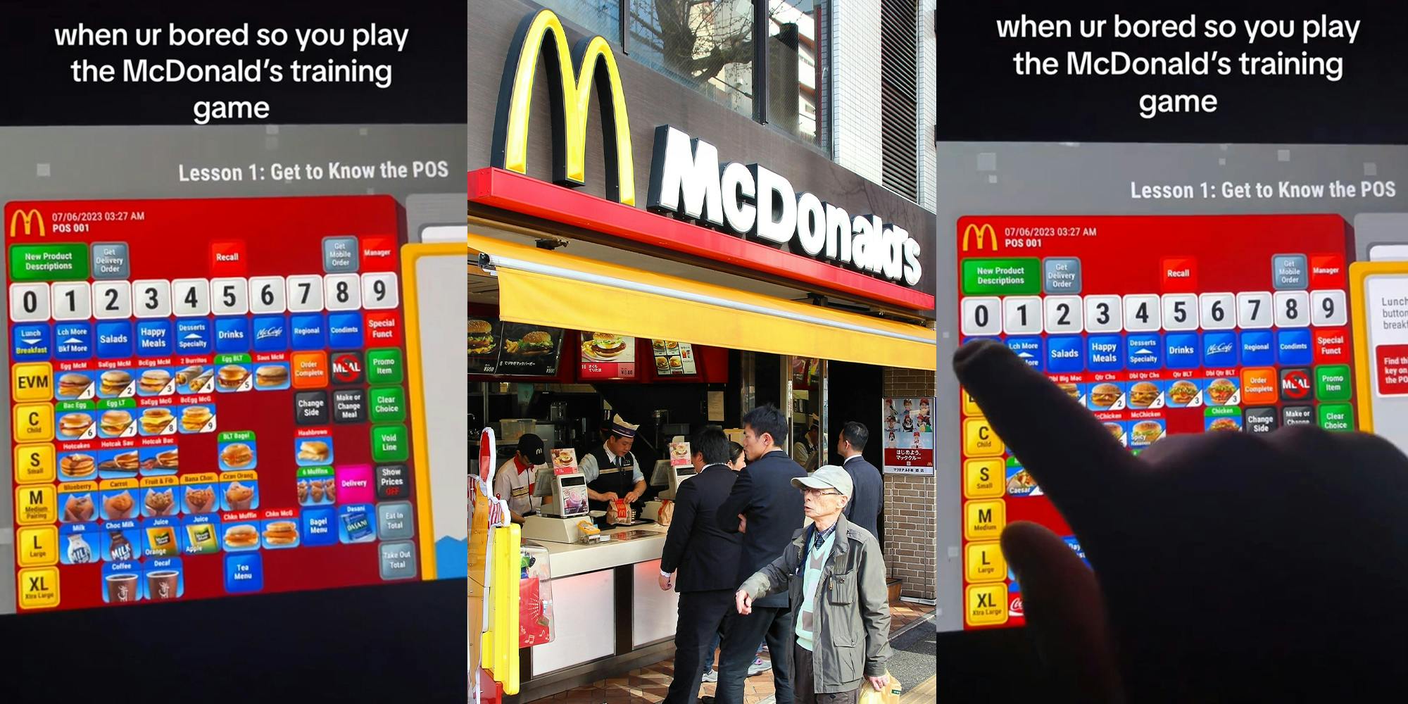 McDonald's worker exposes 'training game' he plays when he's bored