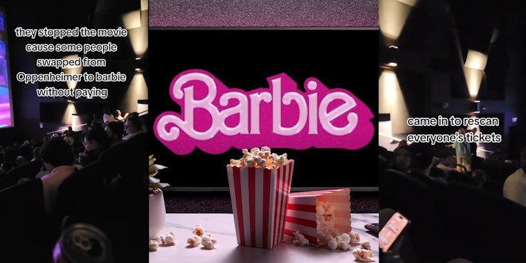 Movie theater stops 'Barbie' showing midway to rescan everyone's tickets after Oppenheimer watchers snuck in