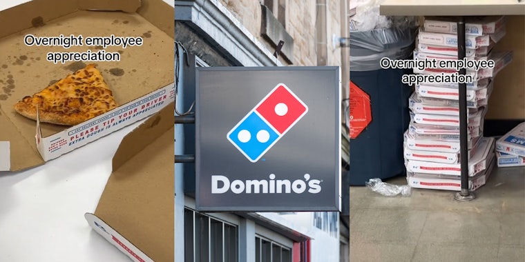 worker gets Dominos pizza party as overnight employee appreciation reward