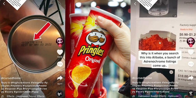 Conspiracy theorist links Pringles and Alibaba to adrenochrome