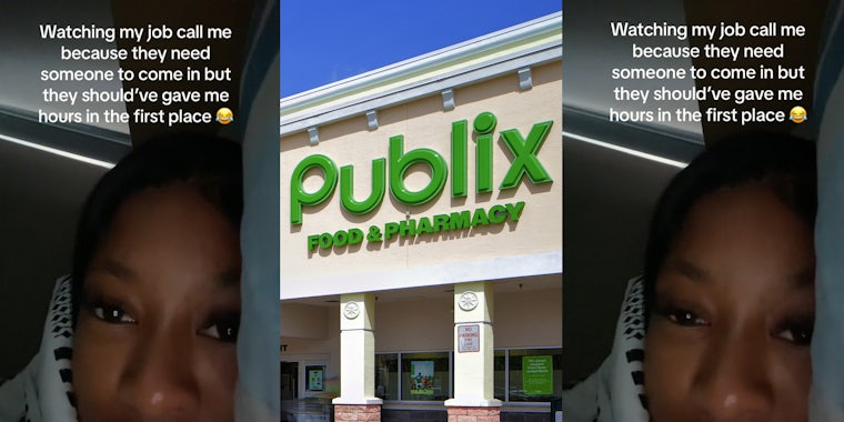 Publix worker ignores boss's call to come in on day off.