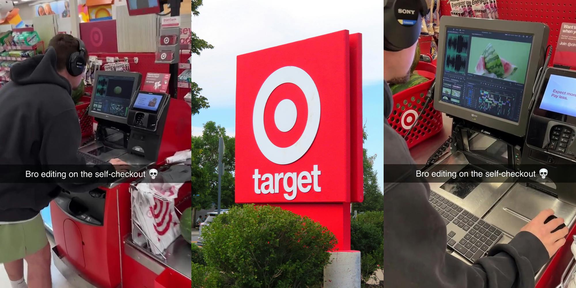 Customer Uses Edit Software on Target Self-Checkout Computer