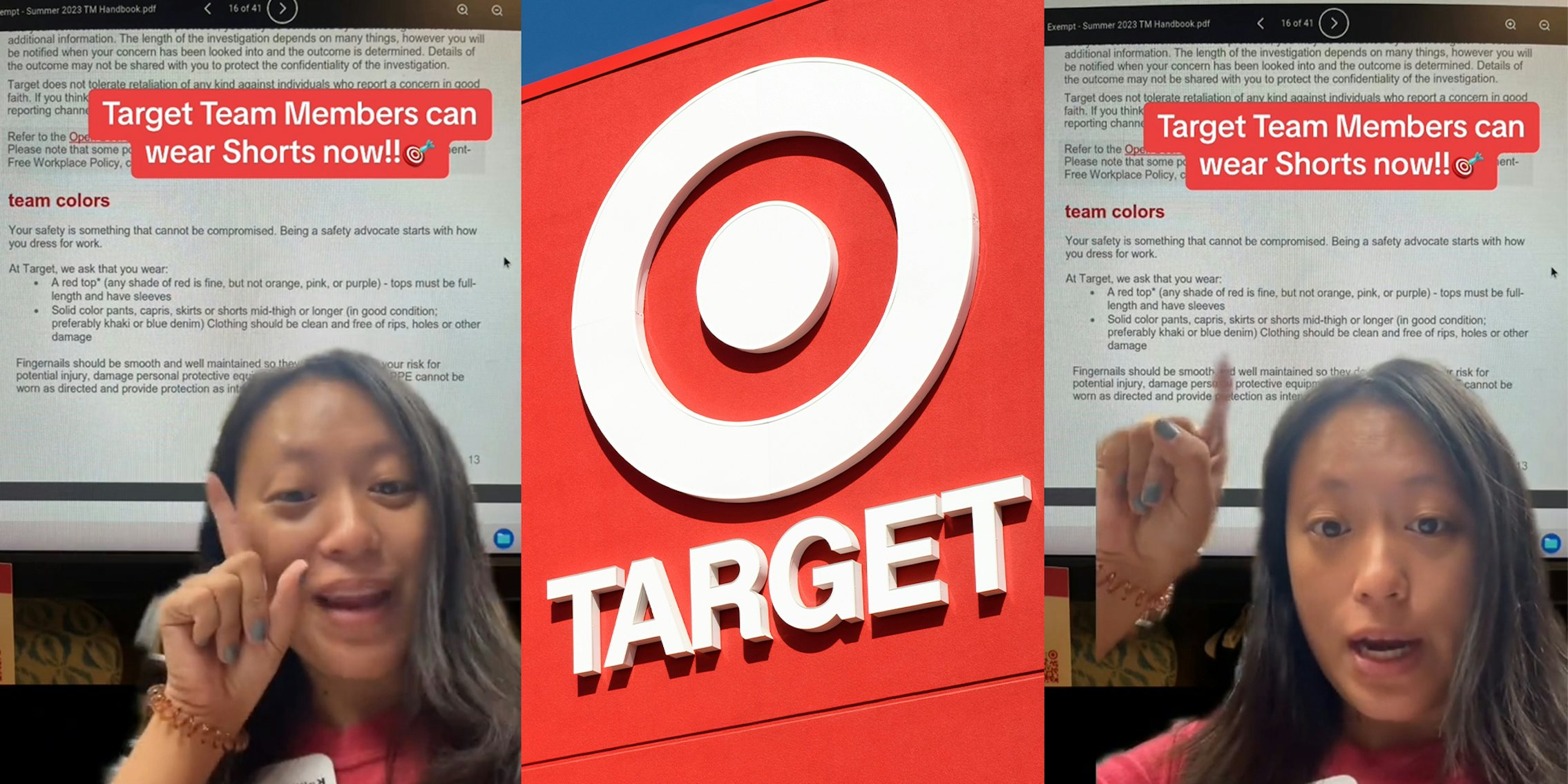 Target worker says corporate now allows her to wear shorts