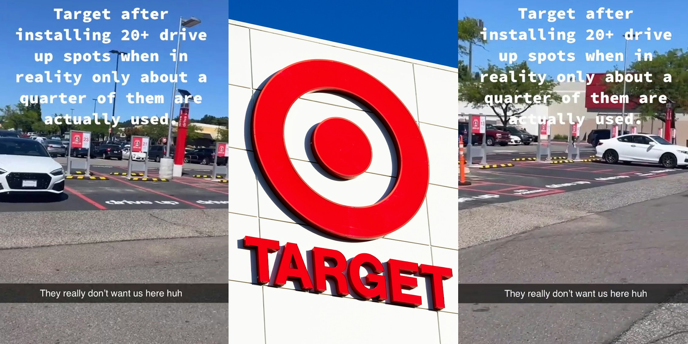 target shopper calls out store for taking up good spaces for drive-up orders