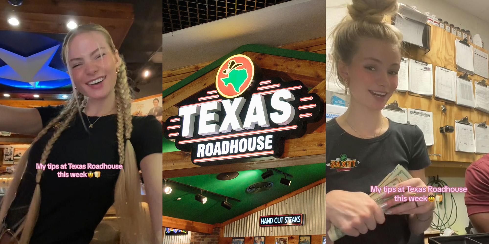 Texas Roadhouse server shares how much she made in tips in one week