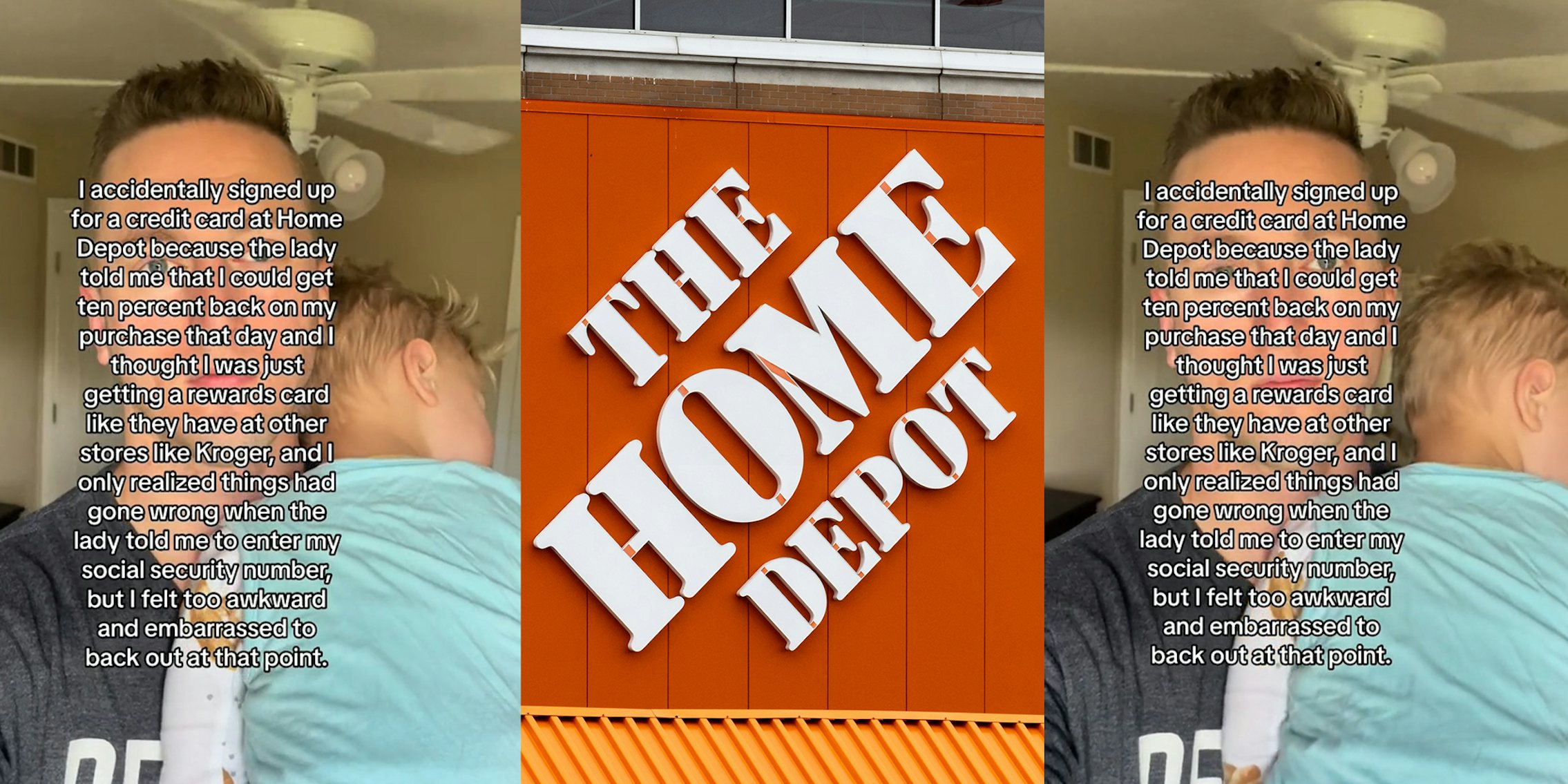 Customer Accidentally signs up for a credit card at home depot