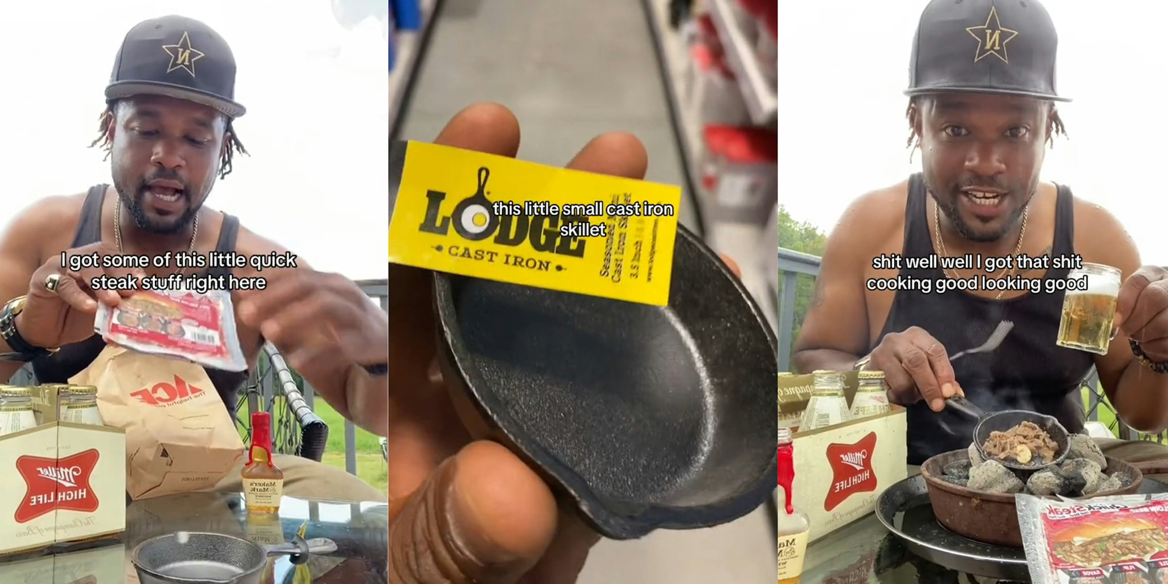 Customer buys Lodge mini cast iron skillet from Ace Hardware.