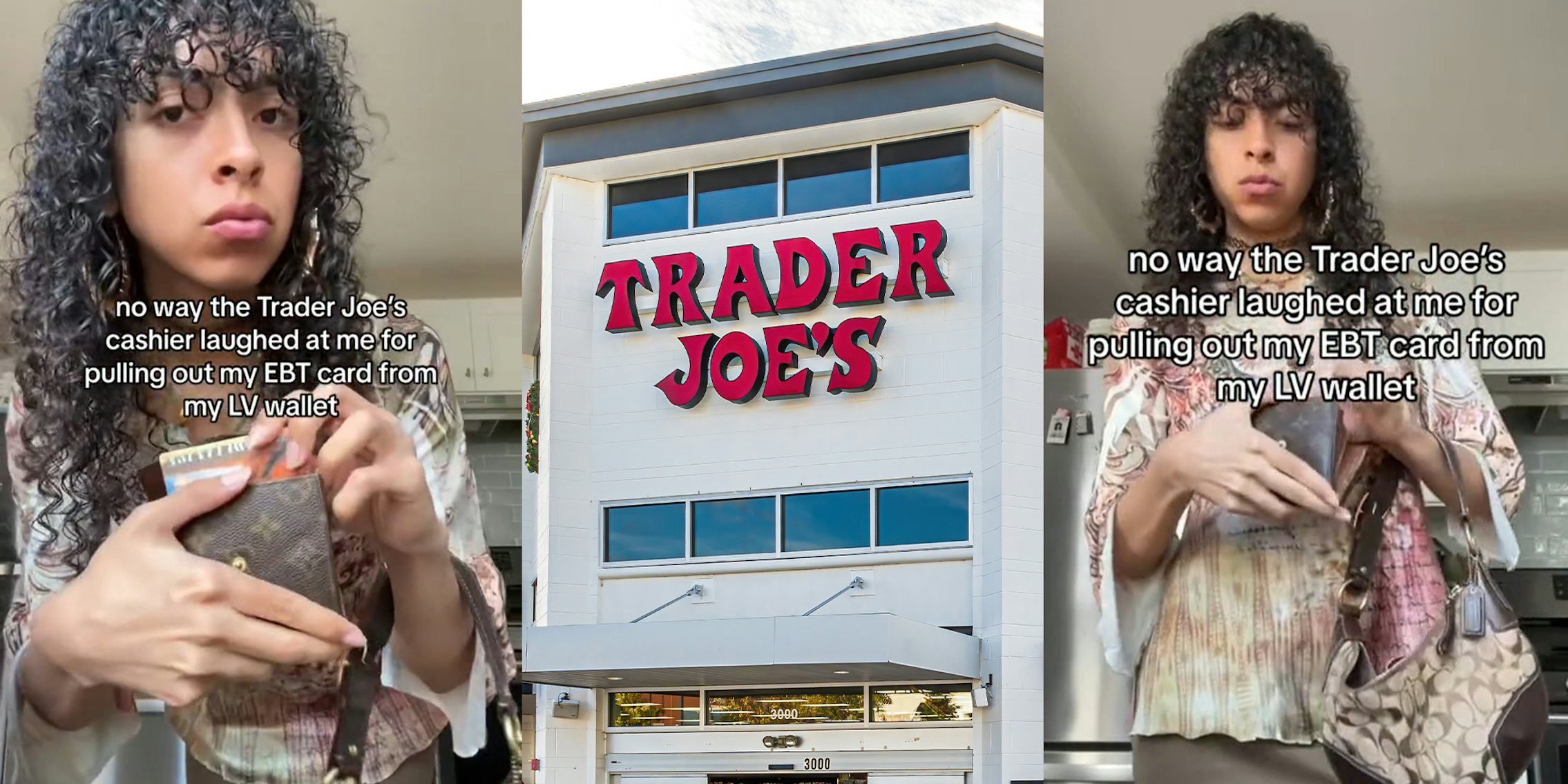 Person says Trader Joe's cashier laughed at them for using an EBT card while having a designer bag