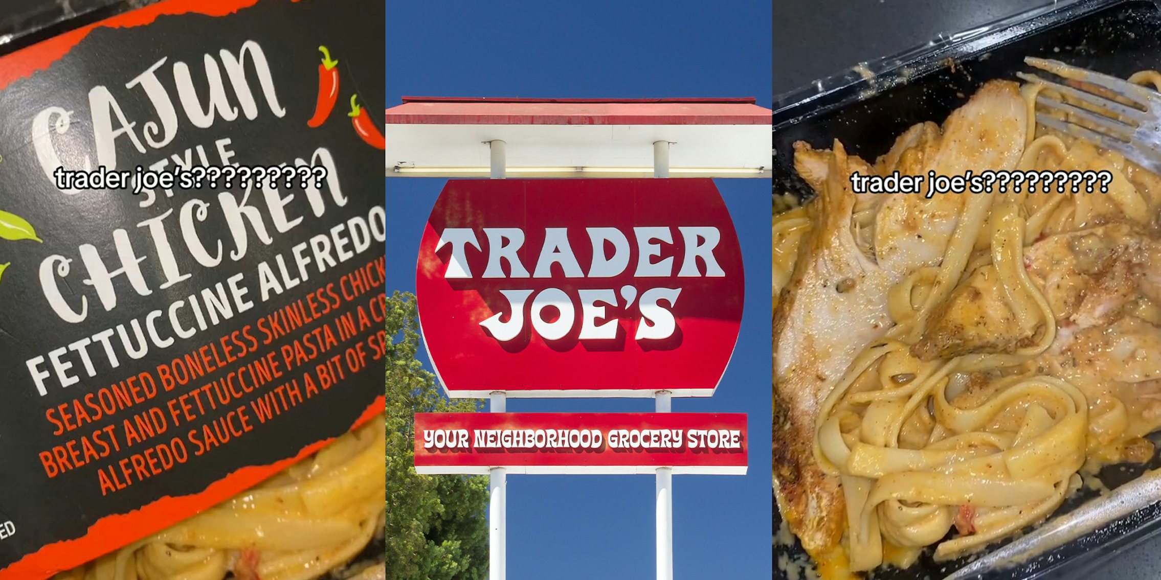Black customer praises Cajun chicken fettuccine alfredo, can’t believe it’s from upscale grocer Trader Joe’s