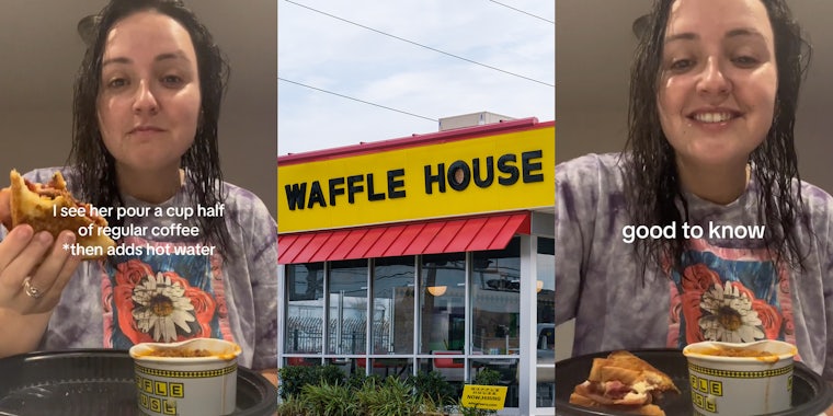 Waffle House customer asks for decaf coffee. She catches worker pouring regular coffee and watering it down