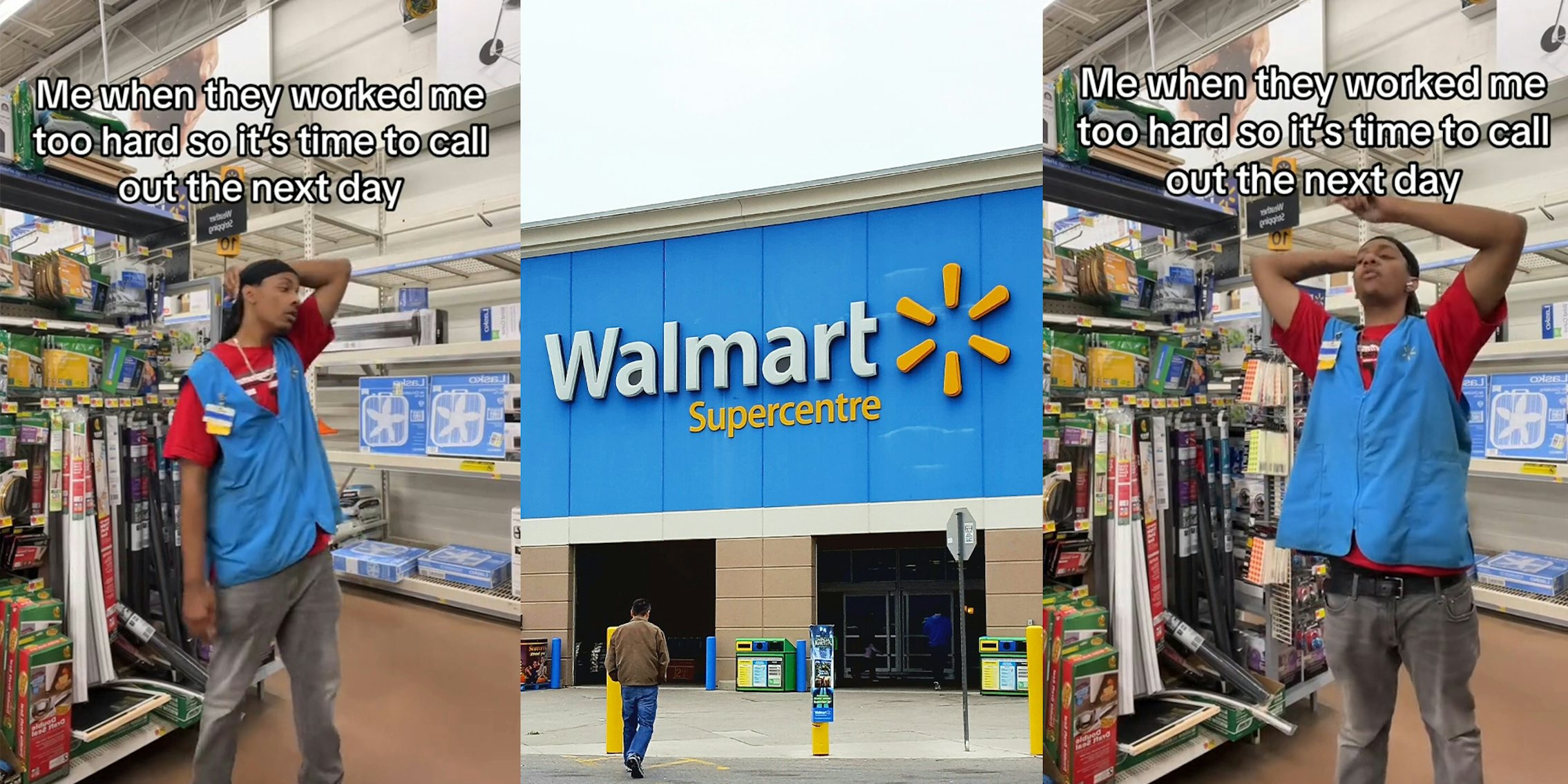 Walmart worker who calls out after store ‘works him too hard’ during a shift
