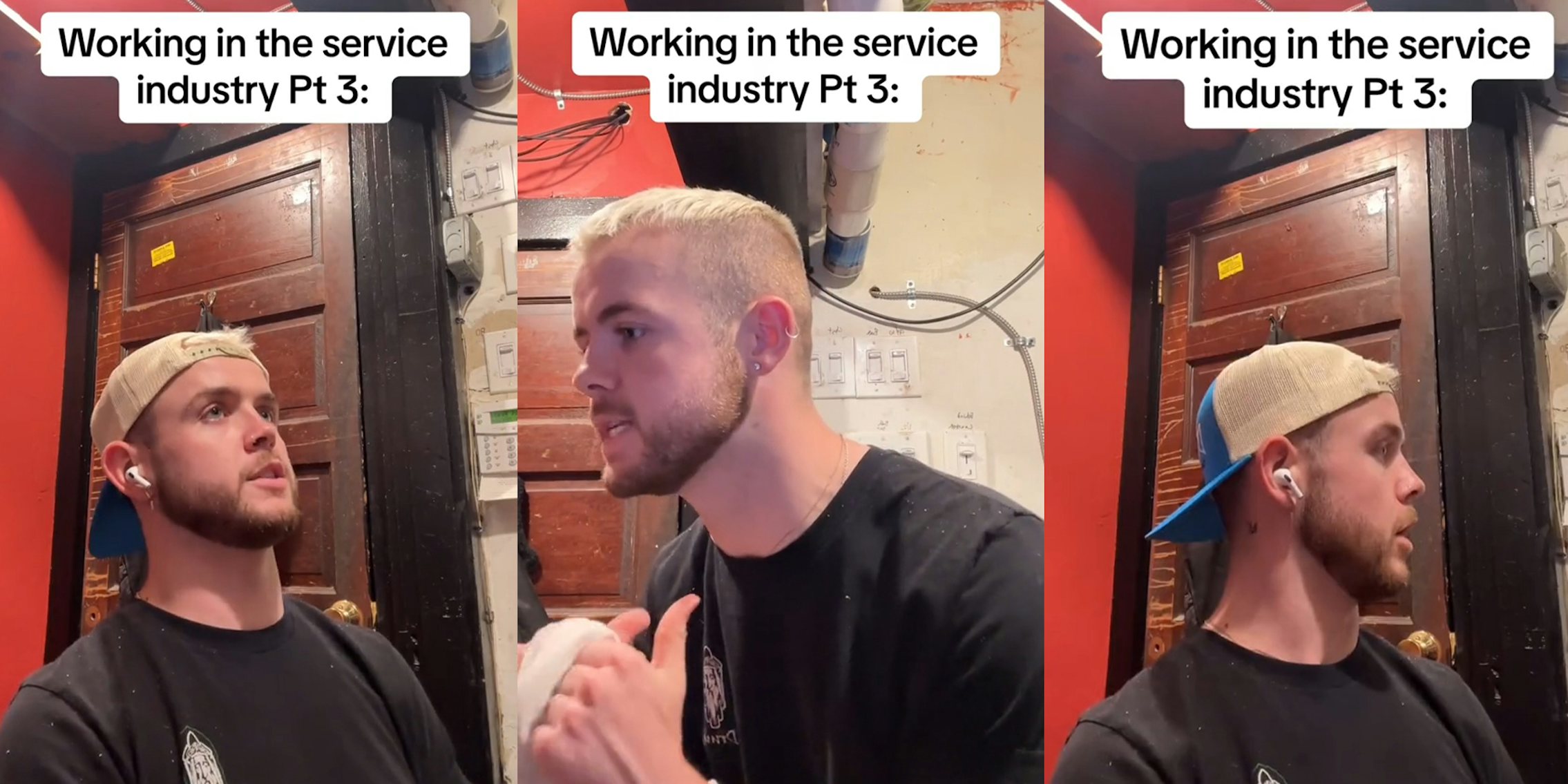Server calls out customers who interrupt him before he's finished talking