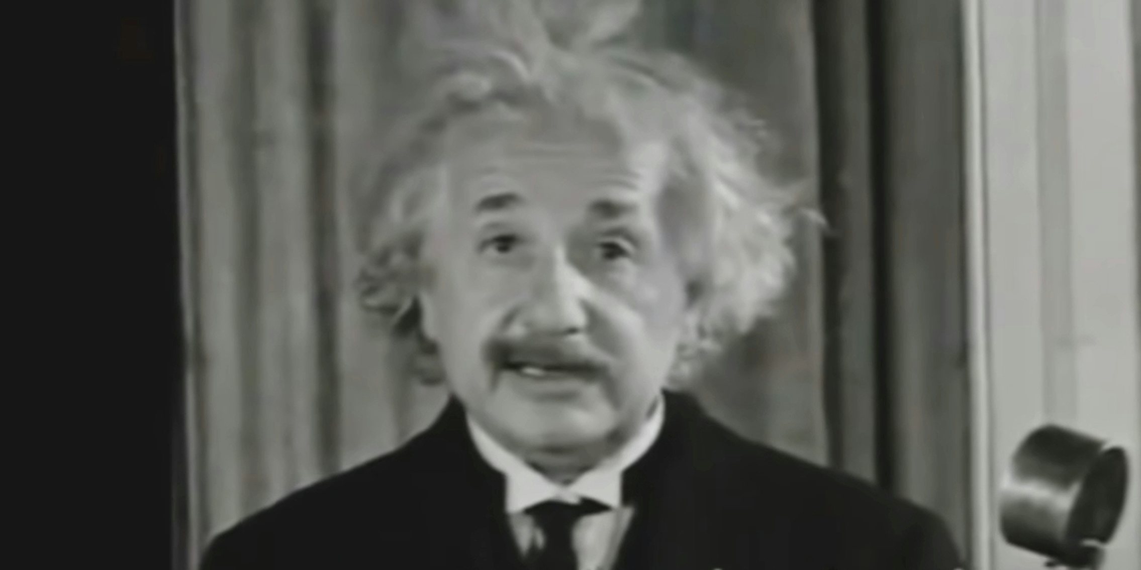 Albert Einstein speaking. Albert Einstein memes began popping up on the internet after Oppenhimer's release.