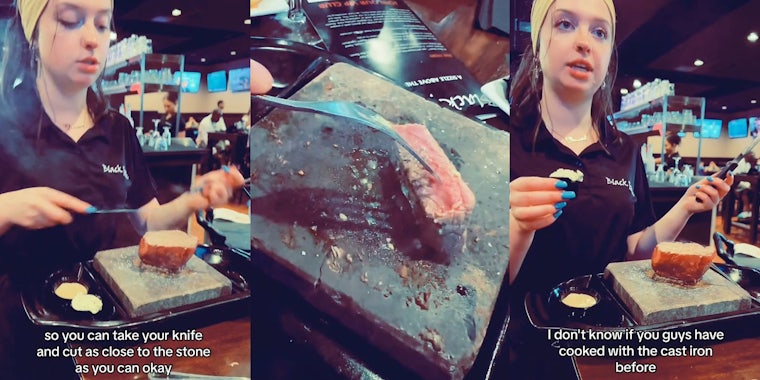 customers cook their own steak
