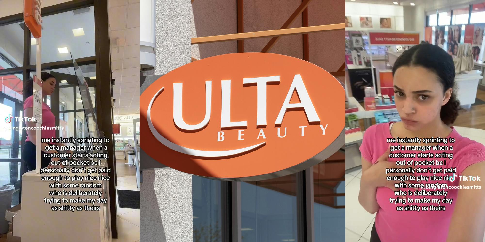 young woman working at Ulta Beauty