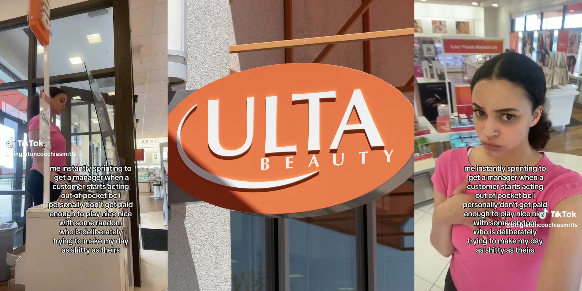 young woman working at Ulta Beauty