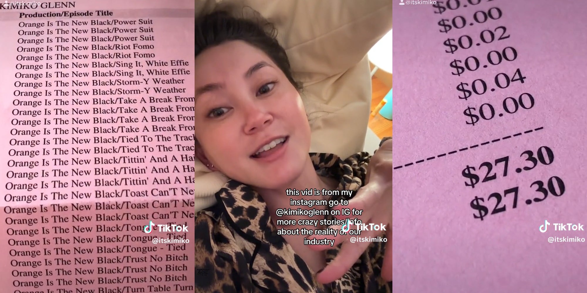 kimiko glenn residuals notice (l & r) kimiko glenn (c)