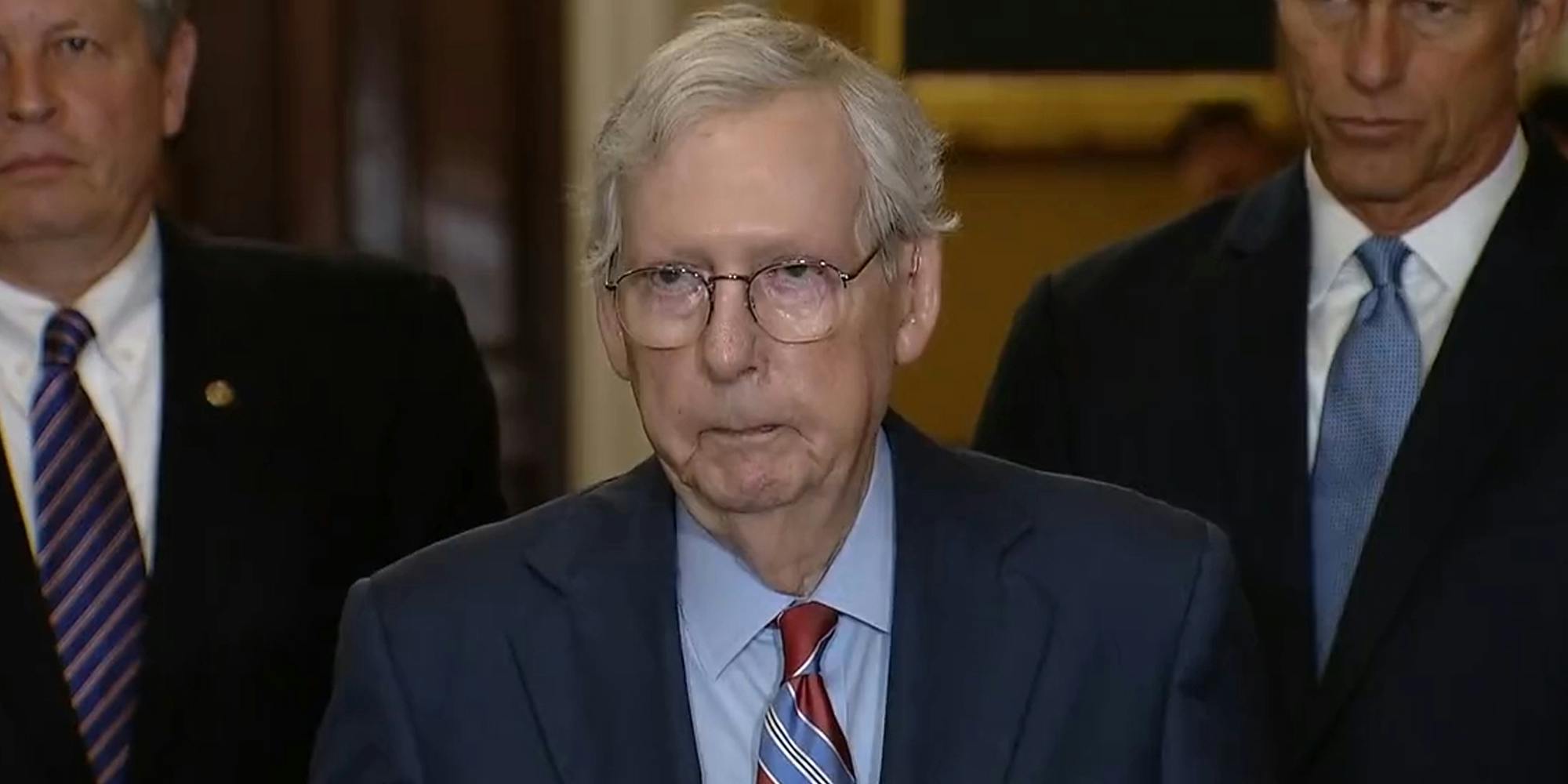 Mitch McConnell at press conference
