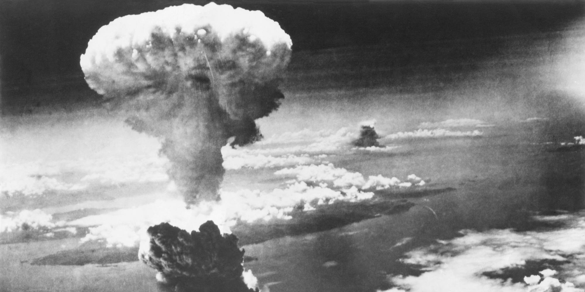 Atom Bomb exploded over Nagasaki, Japan, on August 9, 1945. World War 2