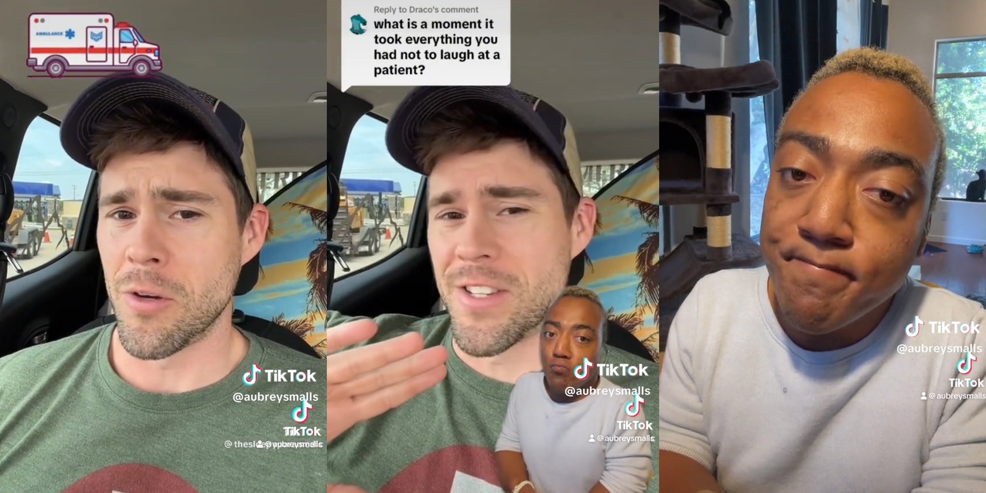 paramedic jokes about patient death, man responds