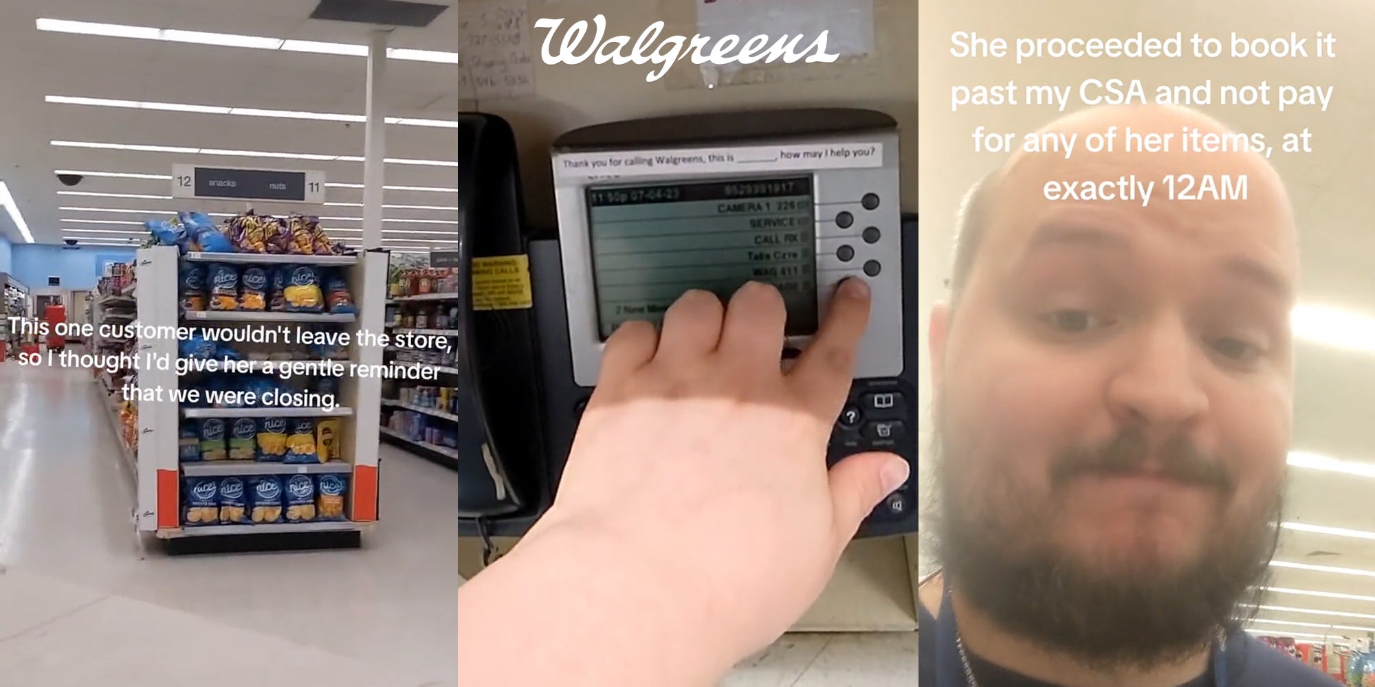 Walgreens Worker Gives Customer 'Gentle Reminder' to Leave