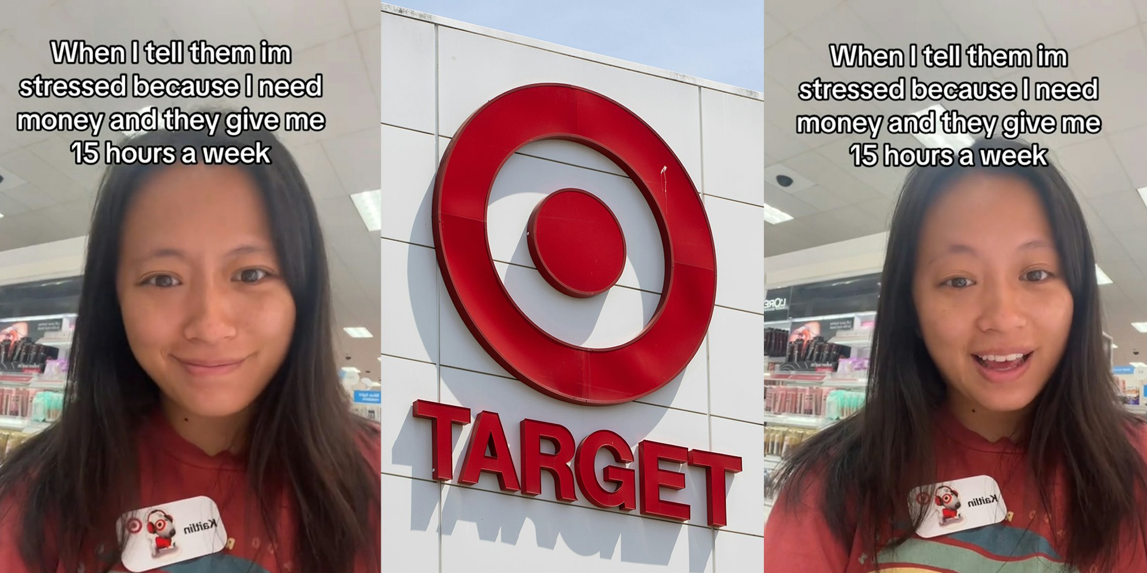 Target worker asks for more hours because she's low on money