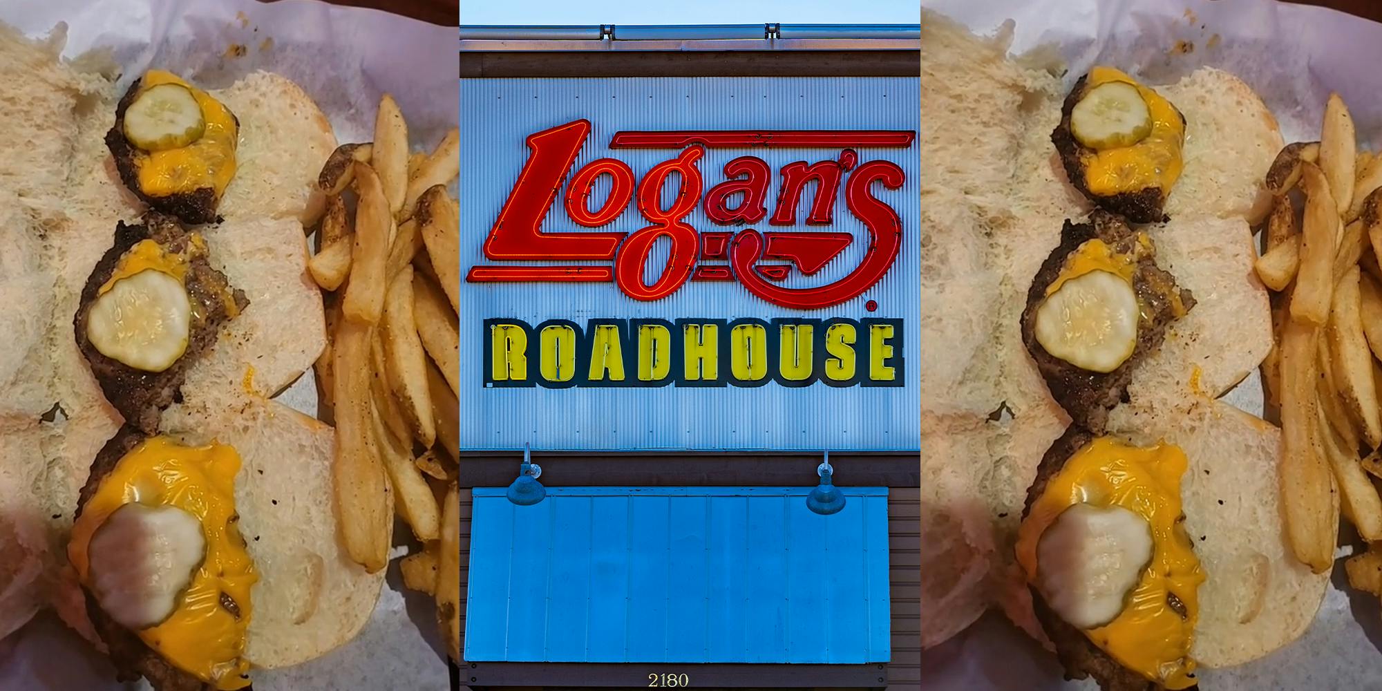 Logan’s Roadhouse customer opens burger buns up, finds all the patties cut in half