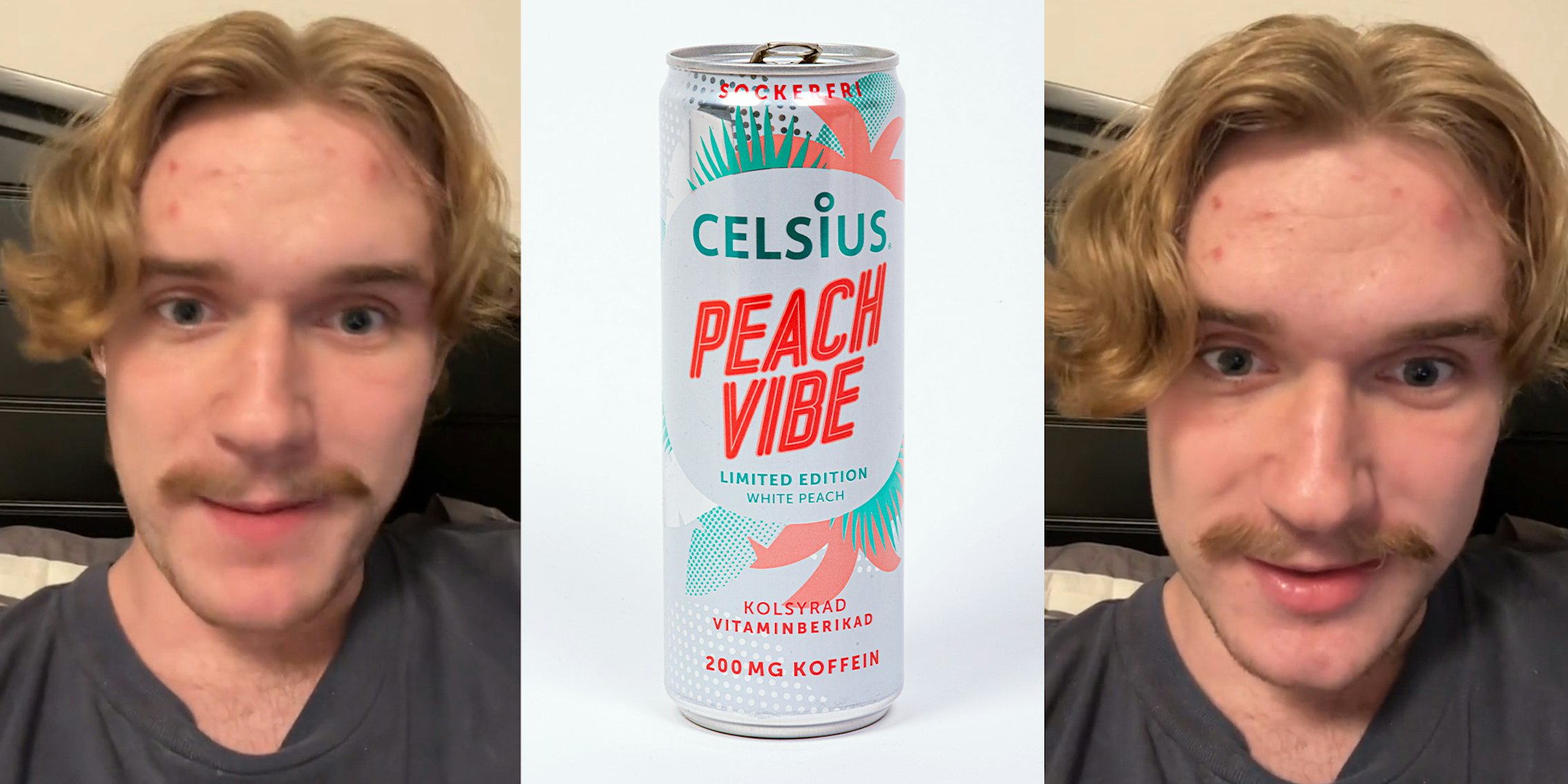 Man drinks 5 Celsius cans thinking they're an alcoholic beverage