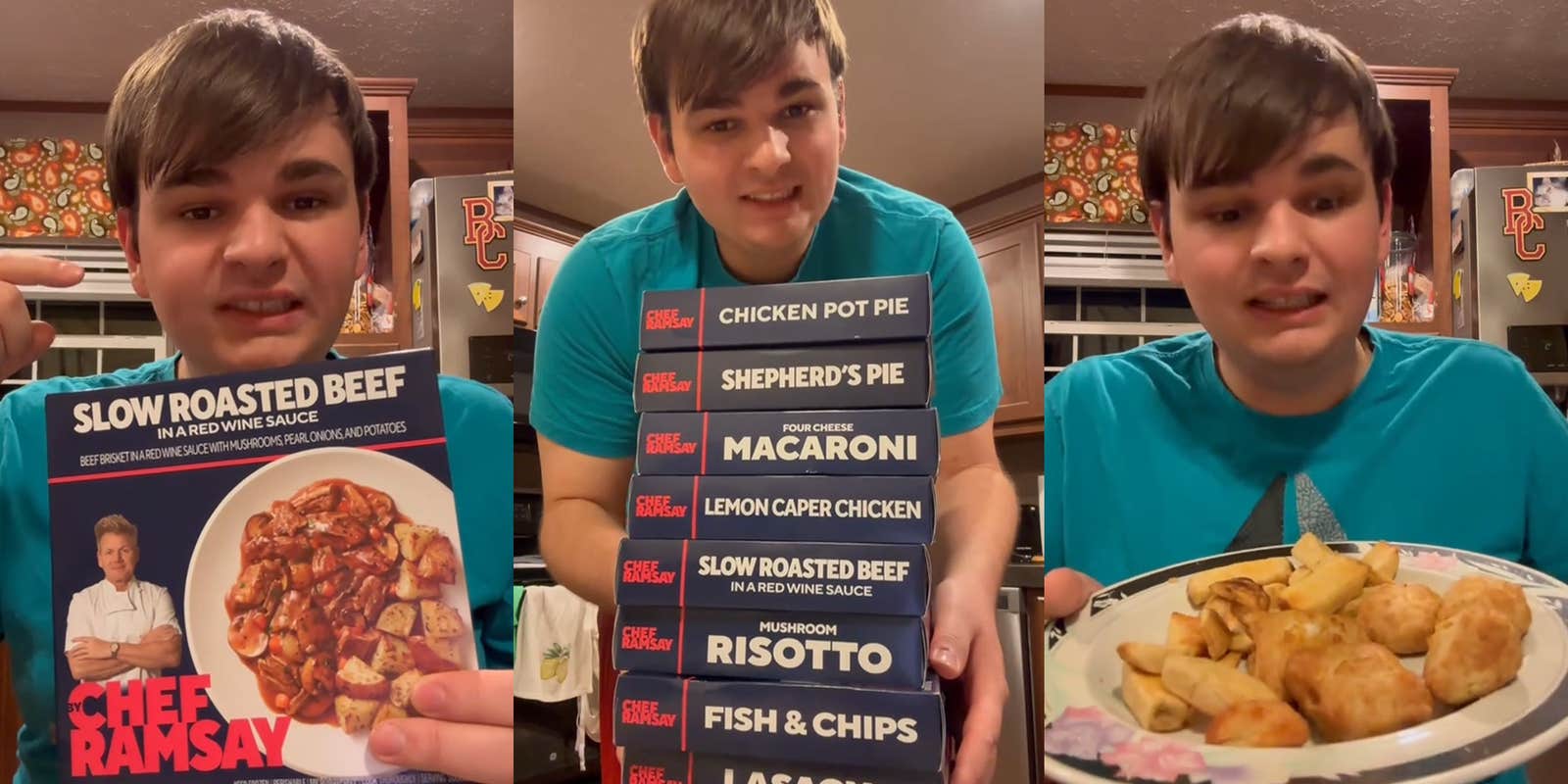 Customer tries all 8 of Gordon Ramsay's frozen dinners