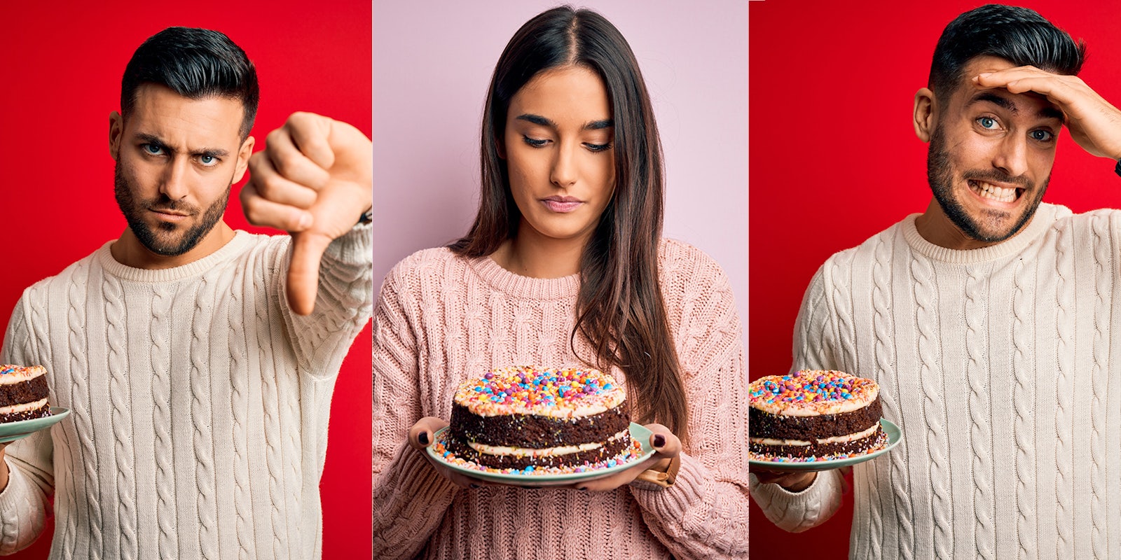 People are divided over a guy mad at his gf for not making cake he requested