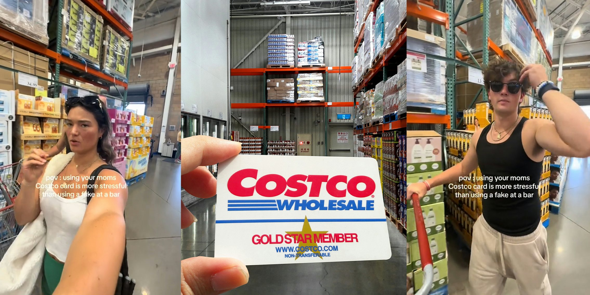 using your mom's costco card is more stressful than using a fake at a bar