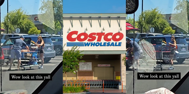 Costco customer shames woman for not helping man load groceries in car