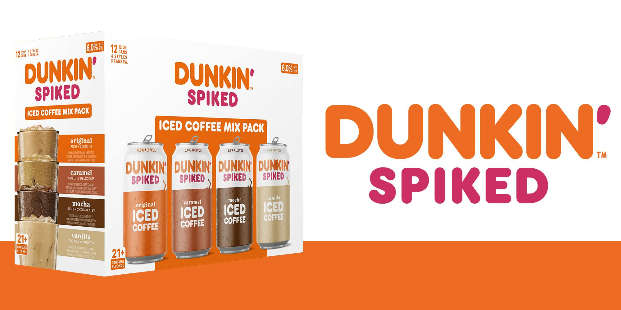 Dunkin Spiked ice coffee mix pack