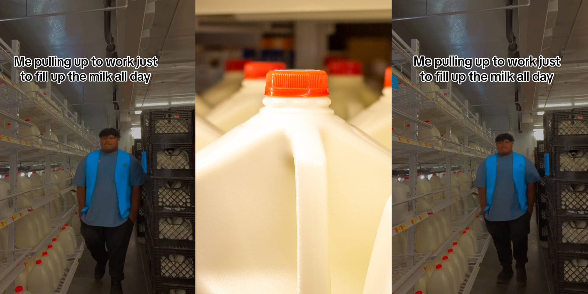 Walmart Milk Stocker Says His Job Is The Easiest